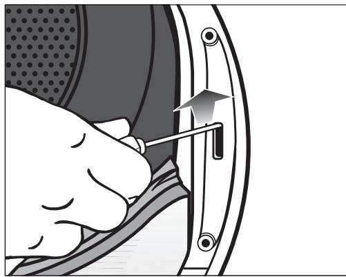 MIELE TWR780WP - Changer le système de fermeture de porte du sèche-linge - 1