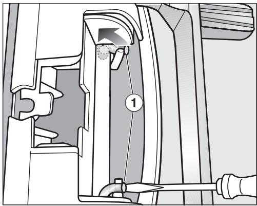 MIELE TWR780WP - Changer la charnière de porte - 1