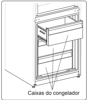 AEG-ELECTROLUX RCB63426TX - Remove a caixa do congelador: - 2