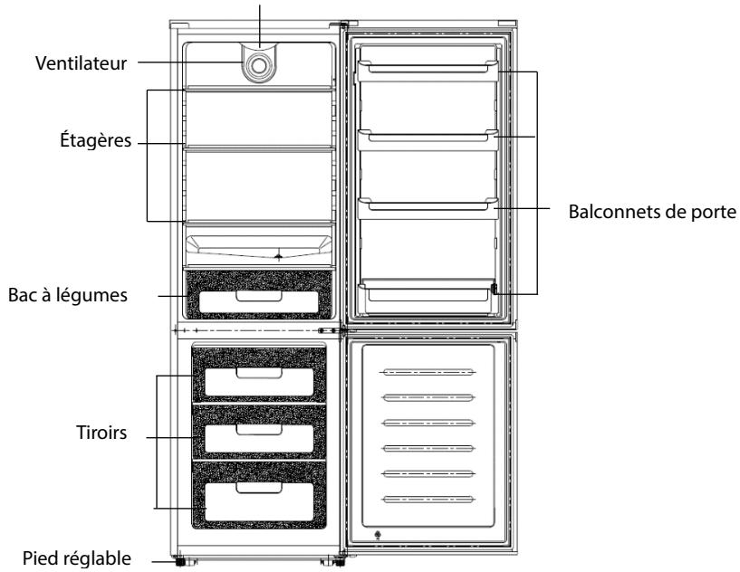 THOMSON CTH300BLB - Compartiment du réfrigérateur - 1
