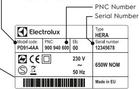 ELECTROLUX PD91-GREEN - CUSTOMER CARE AND SERVICE - 2