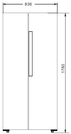 CONTINENTAL EDISON CERANF436IX - DIMENSIONS - 1