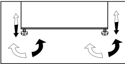 BEKO RSSE445K21XB - Ajustarea picoarelor - 1