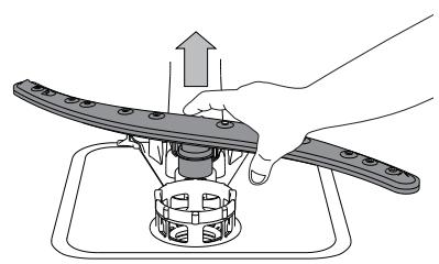 HOTPOINT HFC3C24X - CLEANING THE SPRAY ARMS - 2