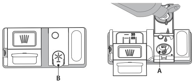 HOTPOINT HFC3C24X - REMPLIR LE DISTRIBUTEUR DE LIQUIDE DE RINÇAGE - 1