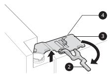 LG GMX960MTAZ - Retrait de la porte du réfrigérateur - 2