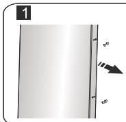 HISENSE FV354N4BIE - Installation des poignées de porte - 1