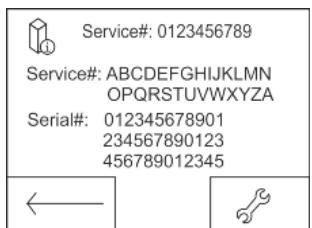 LIEBHERR SGNBS4385 - Call up the appliance name (model and index), service no. (service), serial no. (s-no.) as well as the expanded functions on the screen: - 2