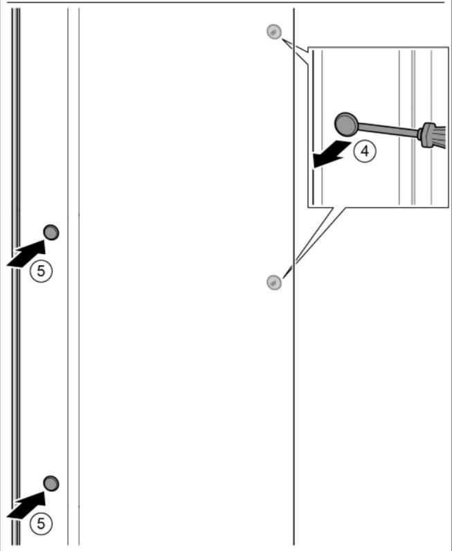 LIEBHERR SGNBS4385 - Moving the door bearing parts to the other side - 2
