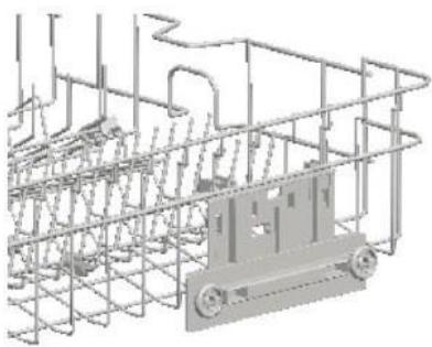 SCHNEIDER SCDW1446IDW - Ajuste de la altura de la cesta superior - 2