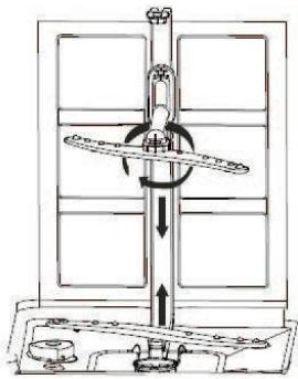 SCHNEIDER SCDW1446IDW - Reiniging van de sproeiarmen - 1