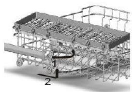 SCHNEIDER SDW1445DBM - Chargement des paniers supérieur et inférieur - 2