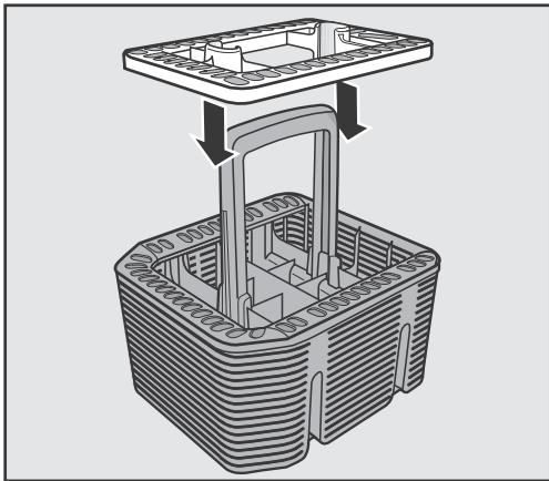 MIELE G 5210 U - Loading the cutlery insert for the cutlery basket - 1
