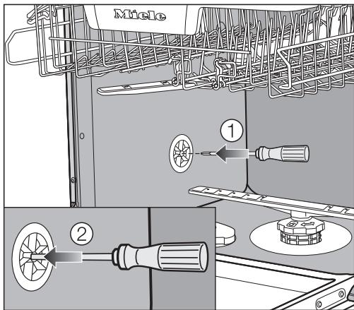 MIELE G 5210 U - Venting the water drainage - 1