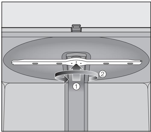 MIELE G 5210 U - Removing the upper spray arm - 1