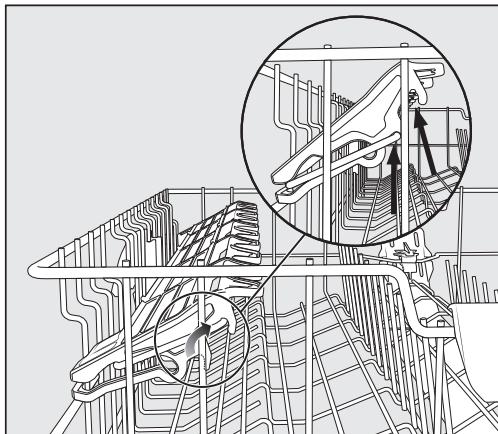 MIELE G 5210 U - Adjusting the FlexCare cup rack - 1