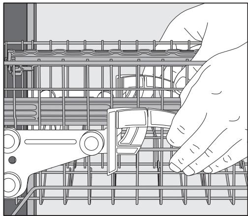 MIELE G 5210 U - Raise the upper basket: - 1