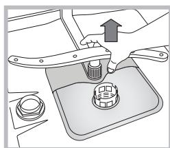HOTPOINT LSTF 7B019 - Limpiar los rociadores - 2