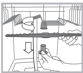 HOTPOINT LSTF 7B019 - Nettoyer les bras de lavage - 1