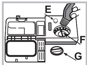 HOTPOINT LSTF 7B019 - Incârcați agentul de limpezire - 1