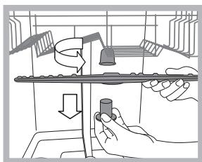 HOTPOINT LSTF 7B019 - Limpiar los rociadores - 1
