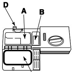 HOTPOINT LFF7 8H14 X EU - Het vaatwasmiddel toevoegen - 1