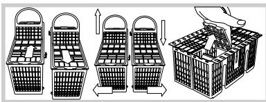 SCHOLTES LTE 14-H211 - Cesto inferior e cesto dos talheres - 8
