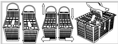 SCHOLTES LTE 14-H211 - Cesto inferior y cesto para cubiertos - 8