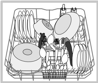 SCHOLTES LTE 14-H211 - Cesto inferior y cesto para cubiertos - 1