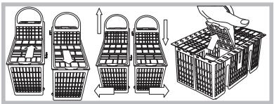 SCHOLTES LPE 14-308 A+ IX - Panier à couverts - 1