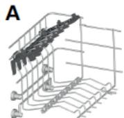 HOOVER HDPN 4S622PW - Using the upper basket - 1