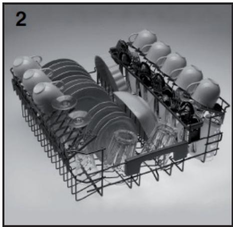 HOOVER HDPN 4S622PW - Using the upper basket - 6