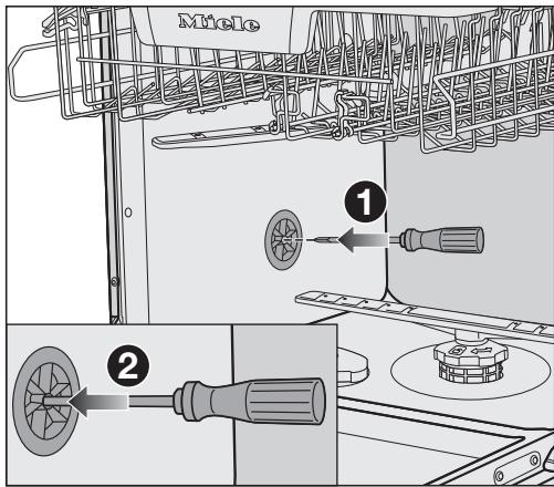MIELE G 5050 VI - Purger la vidange d'eau - 1