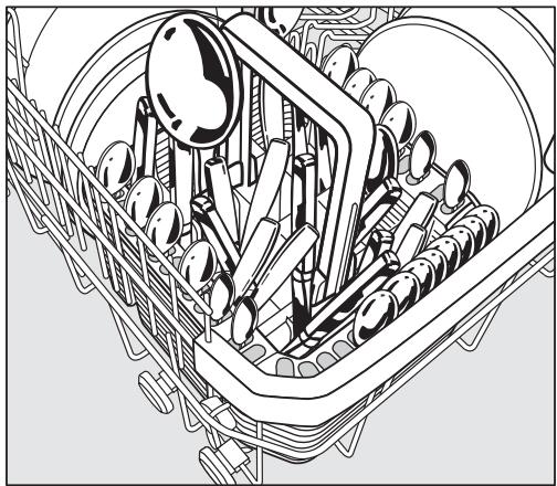 MIELE G 5050 VI - Aménagement du panier à couverts - 1