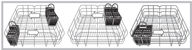 SCHOLTES LTE 14-3208 A+ - Cutlery basket positioning examples - 1