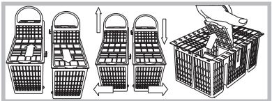 SCHOLTES LTE 14-3208 A+ - Cesto de los cubiertos - 1