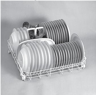 HOOVER H-DISH 300 - Utilisation du panier inférieur - 2
