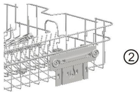SCHNEIDER SCDW1446IDBM - De hoogte van de bovenste korf aanpassen - 3