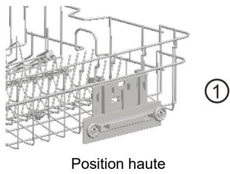 SCHNEIDER SCDW1446IDBM - Réglage de la hauteur du panier supérieur - 2