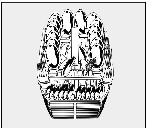MIELE G 6230 SC - Disposition de la vaisselle et des couverts - 2