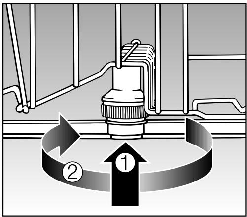MIELE G 6230 SC - Nettoyage des bras de lavage - 1