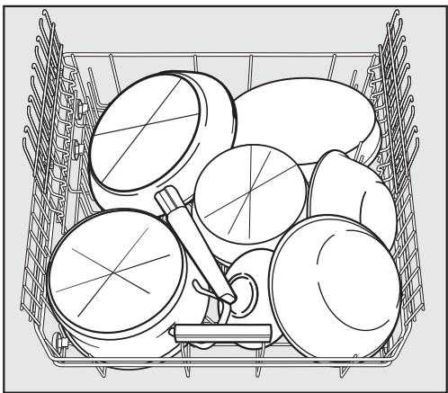 MIELE G 6230 SC - Disposition de la vaisselle et des couverts - 3