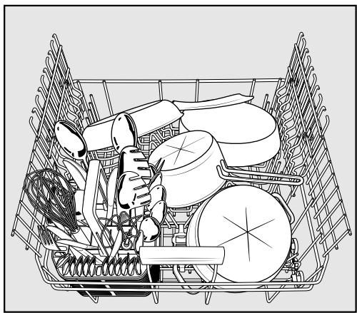 MIELE G 6230 SC - Disposition de la vaisselle et des couverts - 3