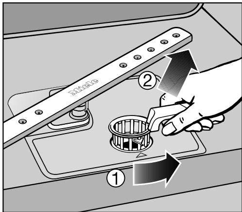 MIELE G 6230 SC - Nettoyer les filtres - 1