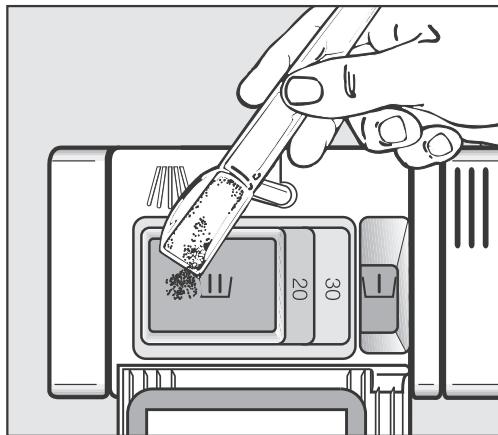 MIELE G 6230 SC - Remplir le détergent - 2