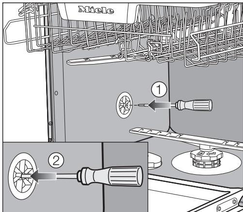 MIELE G 5073 SCVI CELLENCE - Purger la vidange d'eau - 1