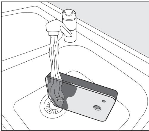 MIELE TCC364WP 9kg - Nettoyer le filtre de socle - 2