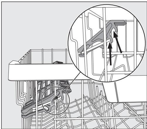 MIELE G7460 SCVI  -  G 7460 SCVi AutoDos - Régler le support pour tasses FlexCare - 1