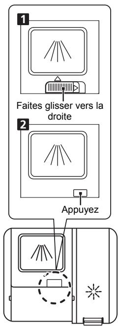 1 Faites glisser vers la droite 2 Appuyez