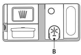 HOTPOINT HBC 3C41 W - ENCHER O DISTRIBUTOR DE ABRILHANTADOR - 1
